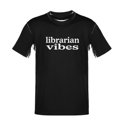 Unisex Librarian Vibes Soft Cotton Tee - NYC Factory