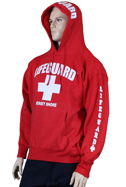 Lifeguard Jersey Shore NJ Life Guard Sweatshirt Red