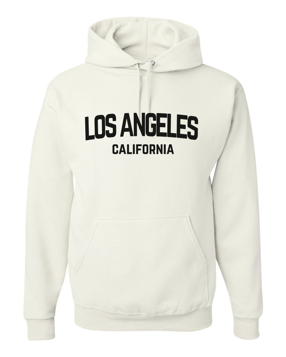 Los Angeles California Retro Black Design Custom Hoodie White