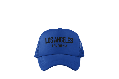 Los Angeles California Retro Black Design Trucker Baseball Hat