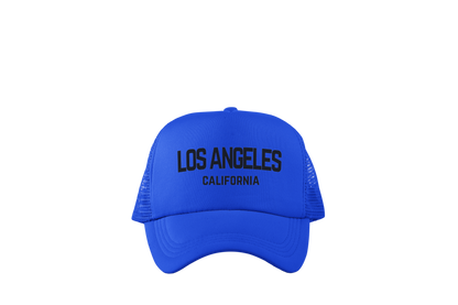 Los Angeles California Retro Black Design Trucker Baseball Hat