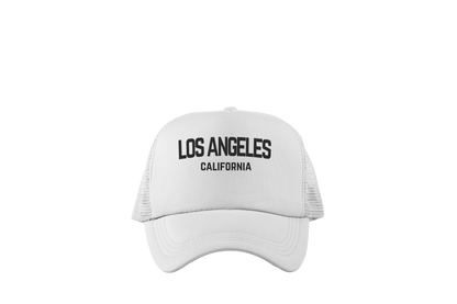 Los Angeles California Retro Black Design Trucker Baseball Hat