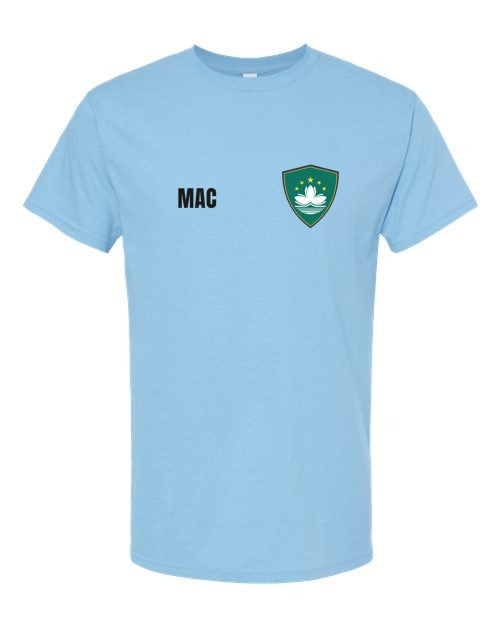Macau Soccer Tee — Retro National Crest | NYC Factory