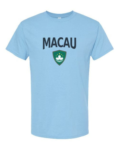 Macau Arched Crest Soccer Tee — NYC Factory