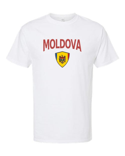 Moldova Arched Crest Soccer Tee — NYC Factory