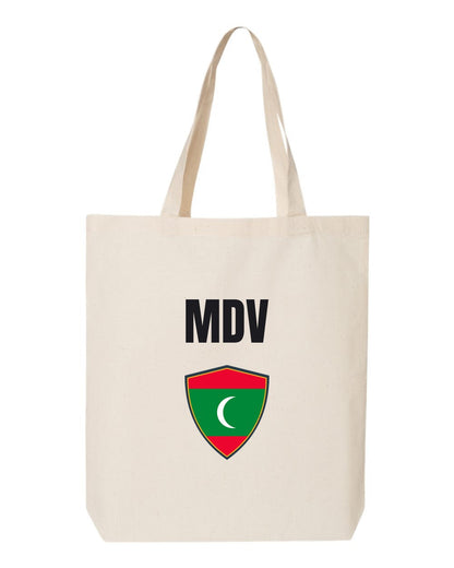 Maldives Soccer Tote Bag — National Crest Badge | NYC Factory