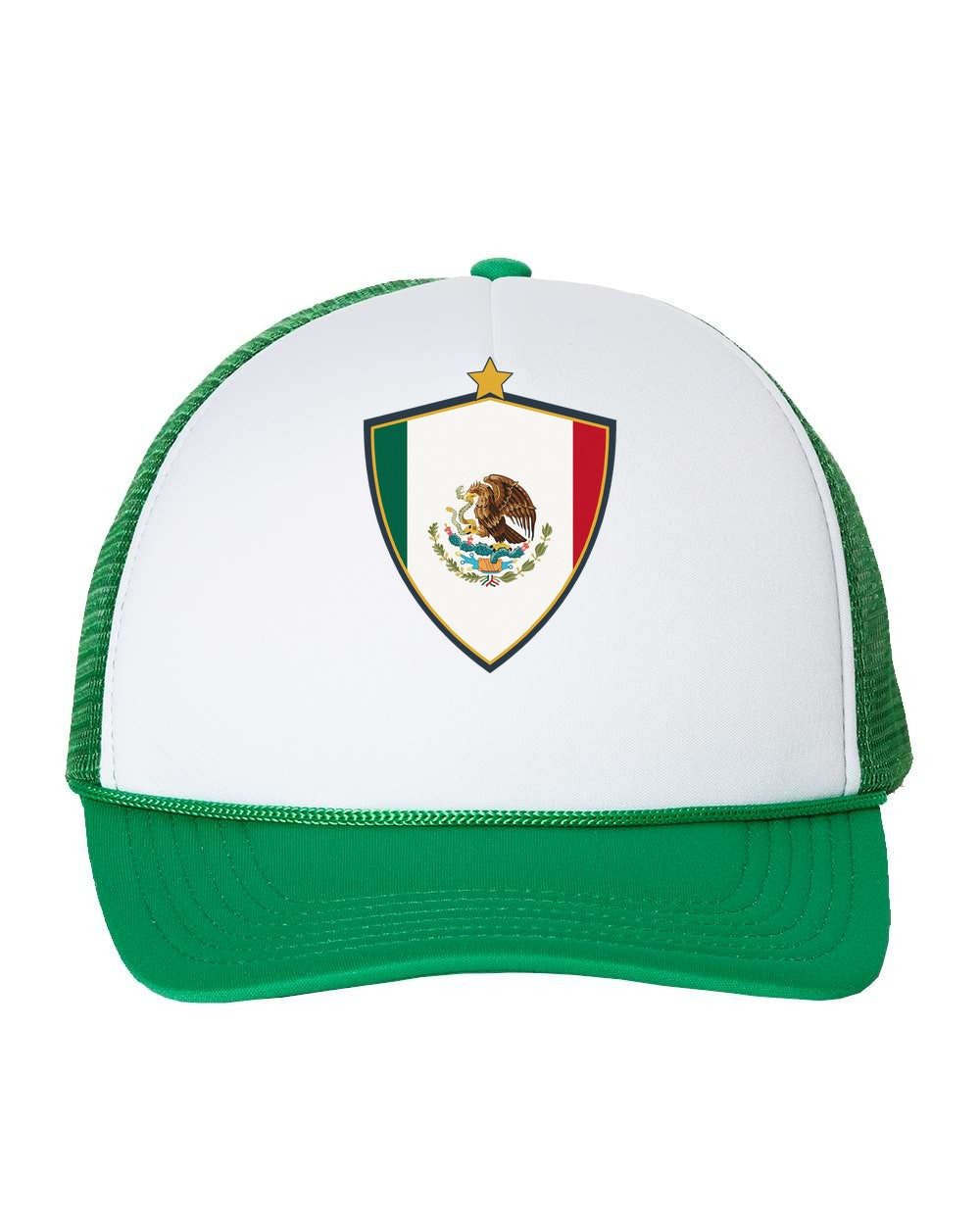 White / Kelly Green