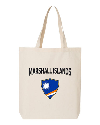 Marshall Islands Soccer Tote Bag — Arched National Crest | NYC Factory