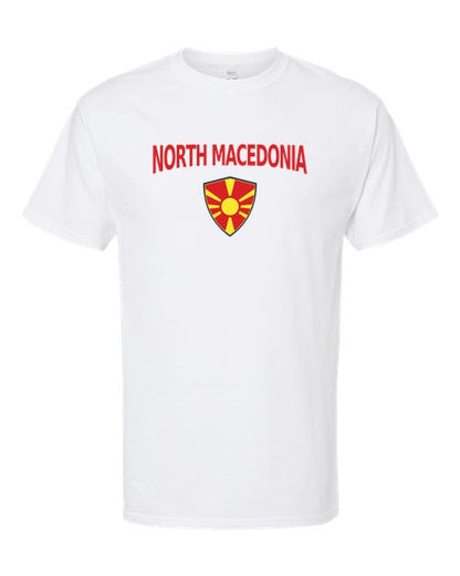 North Macedonia Arched Crest Soccer Tee — NYC Factory