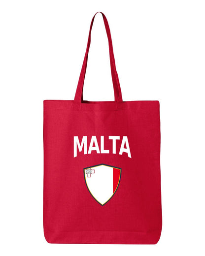 Malta Soccer Tote Bag — Arched National Crest | NYC Factory