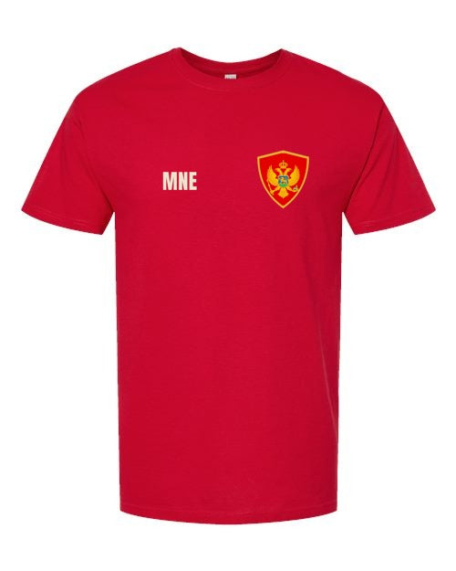 Montenegro Soccer Tee — Retro National Crest | NYC Factory