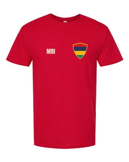 Mauritius Soccer Tee — Retro National Crest | NYC Factory