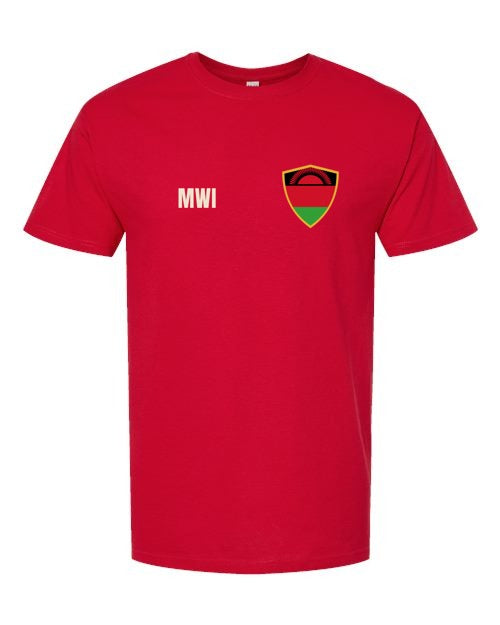 Malawi Soccer Tee — Retro National Crest | NYC Factory