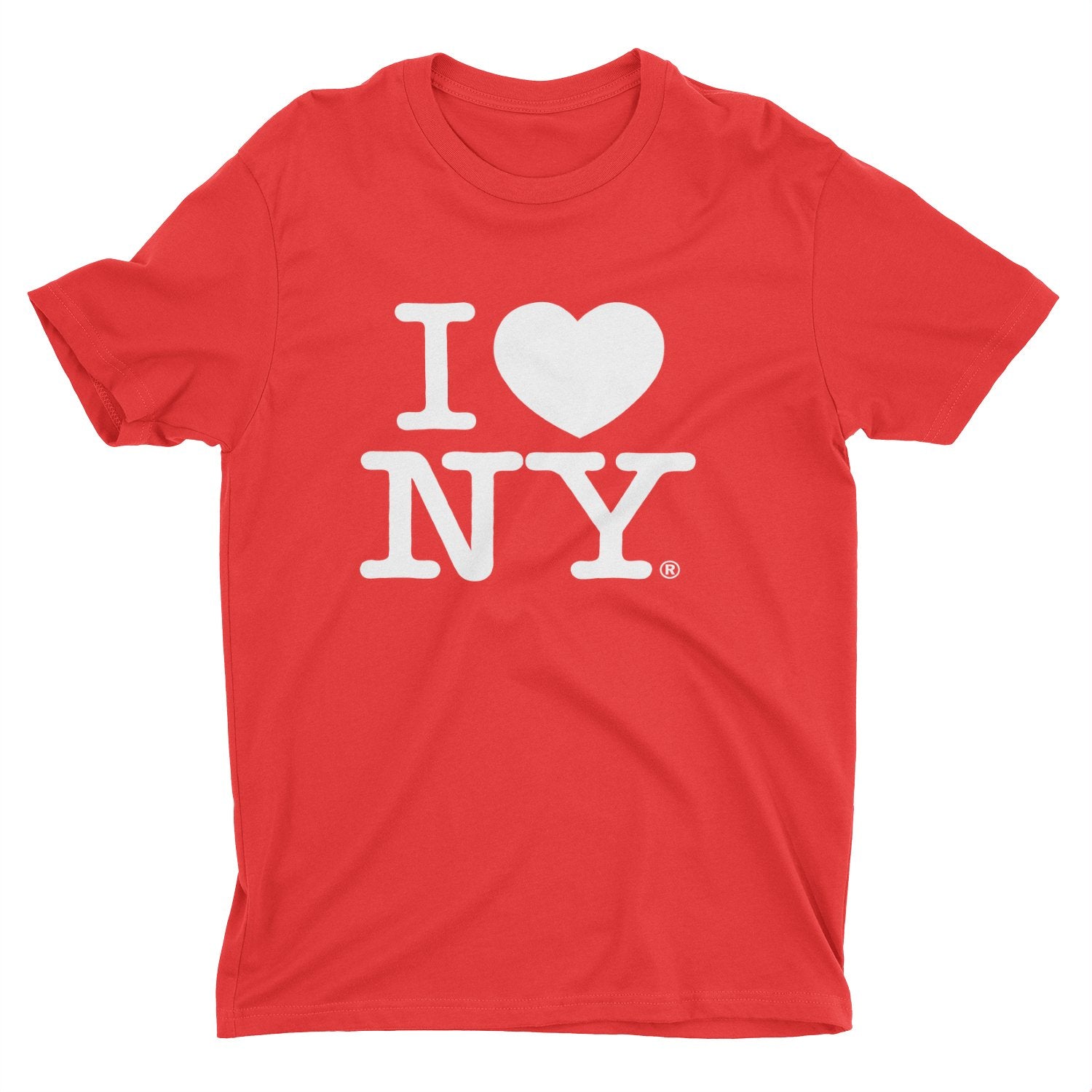 Men's I Love NY Officially Licensed Adult Unisex Tees (White)