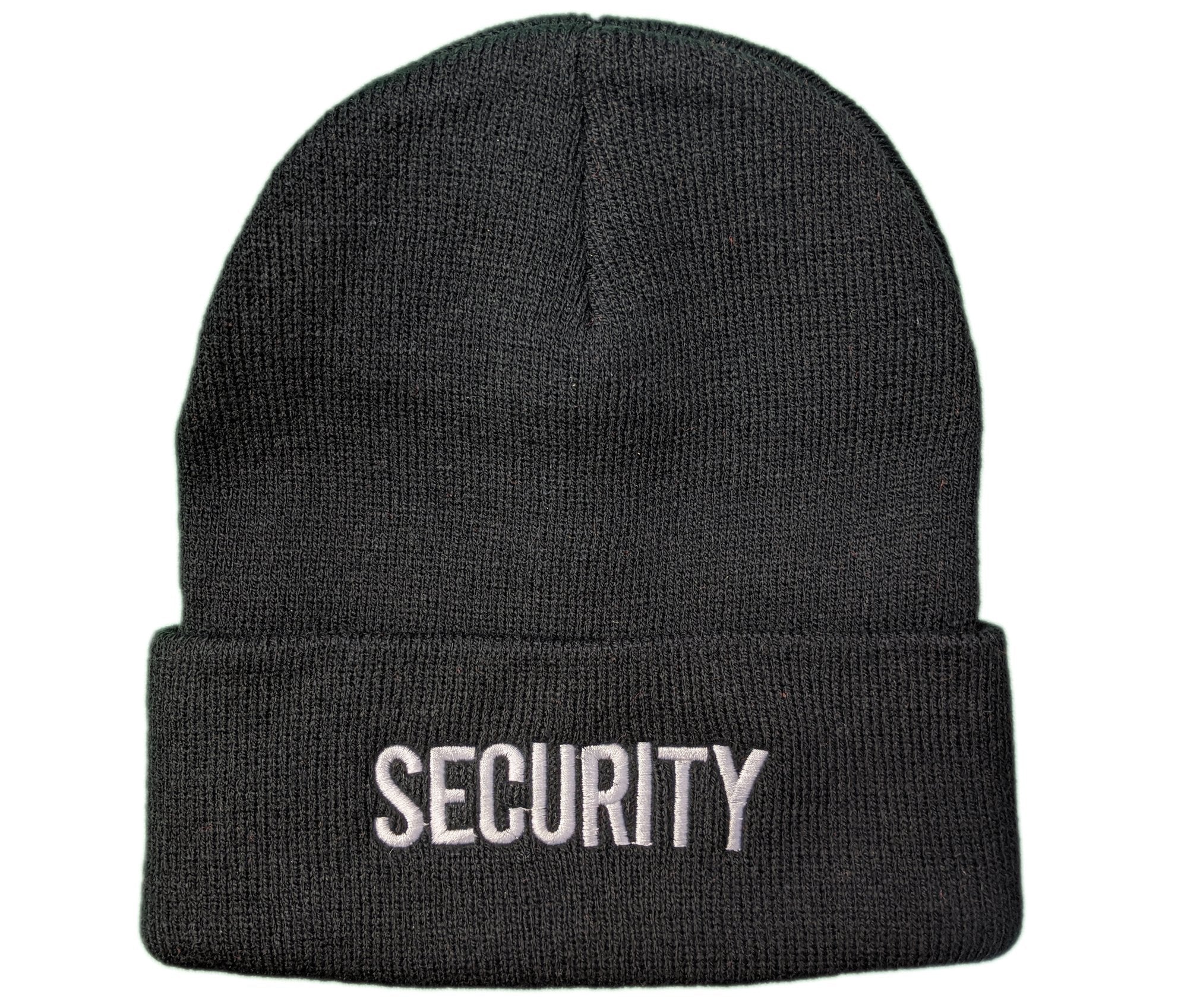 Men's Security Beanie (Black / White)