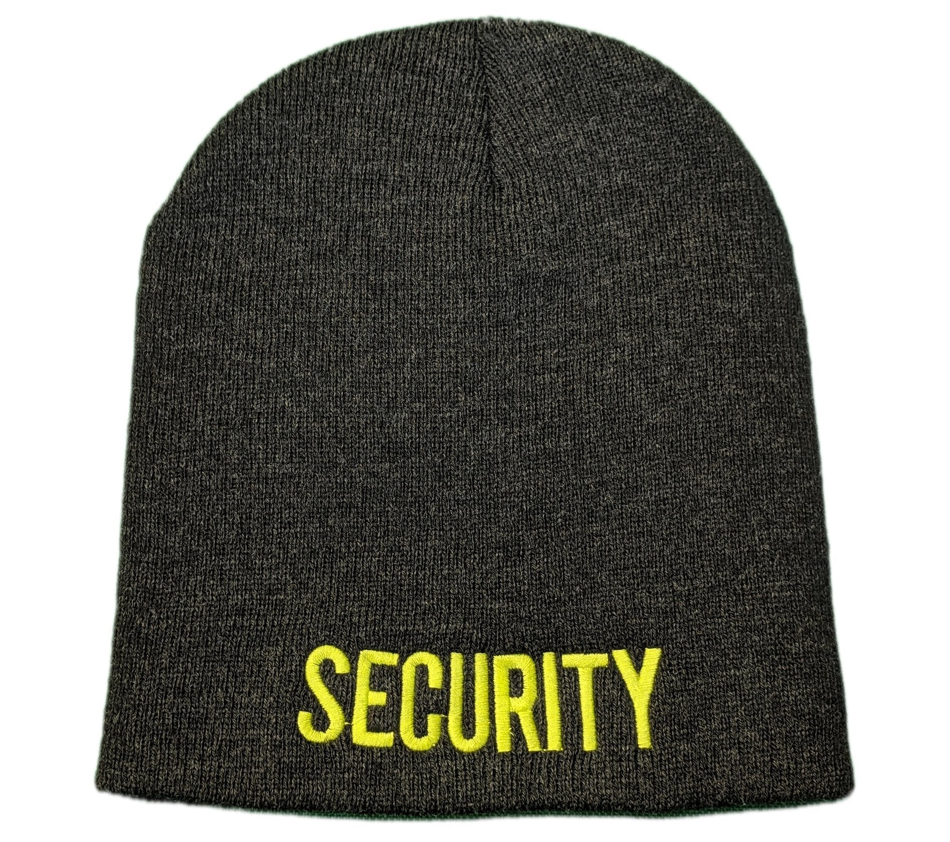 Men's Security Beanie (Charcoal / Neon)