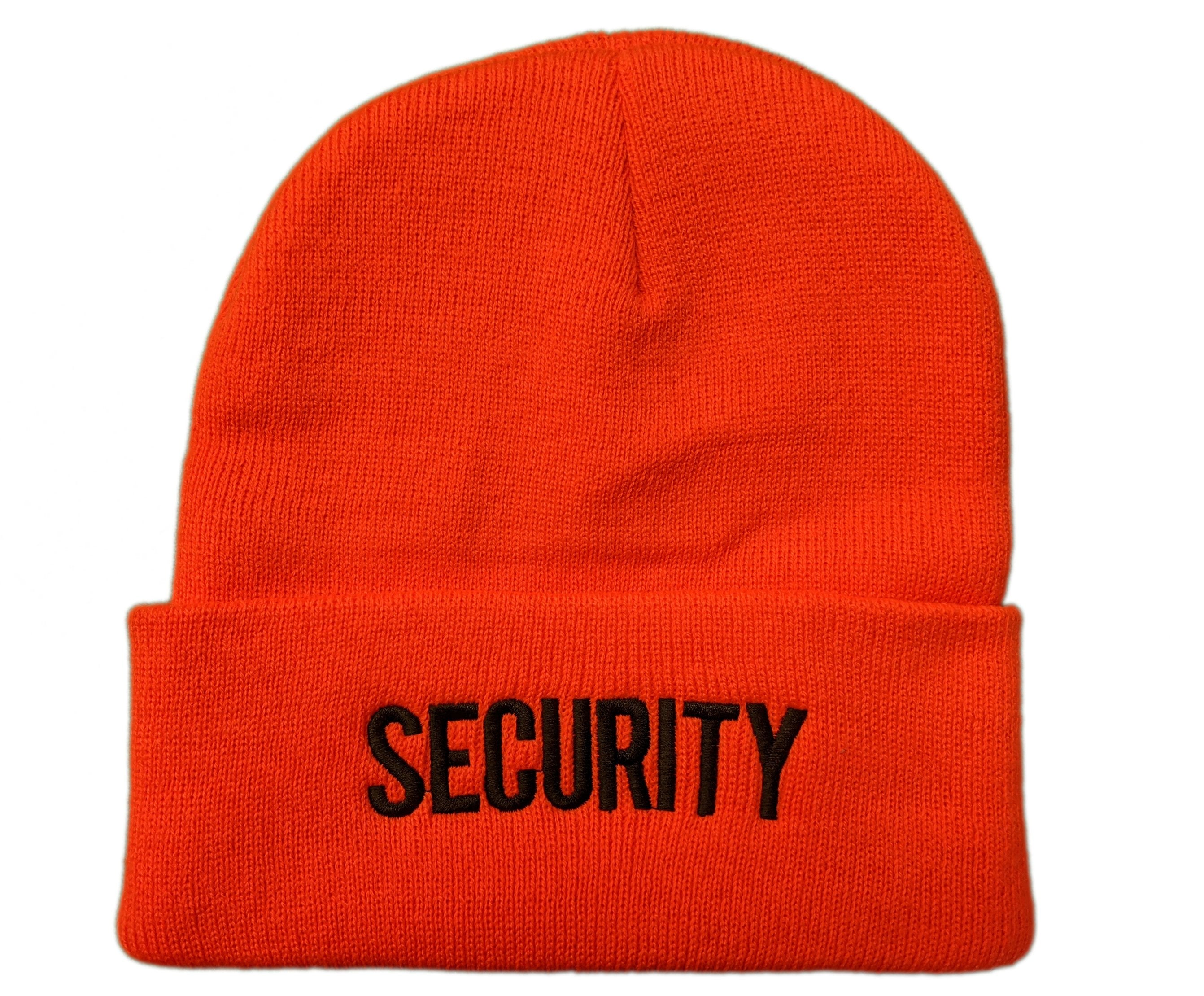 Men's Security Beanie (Orange / Black)