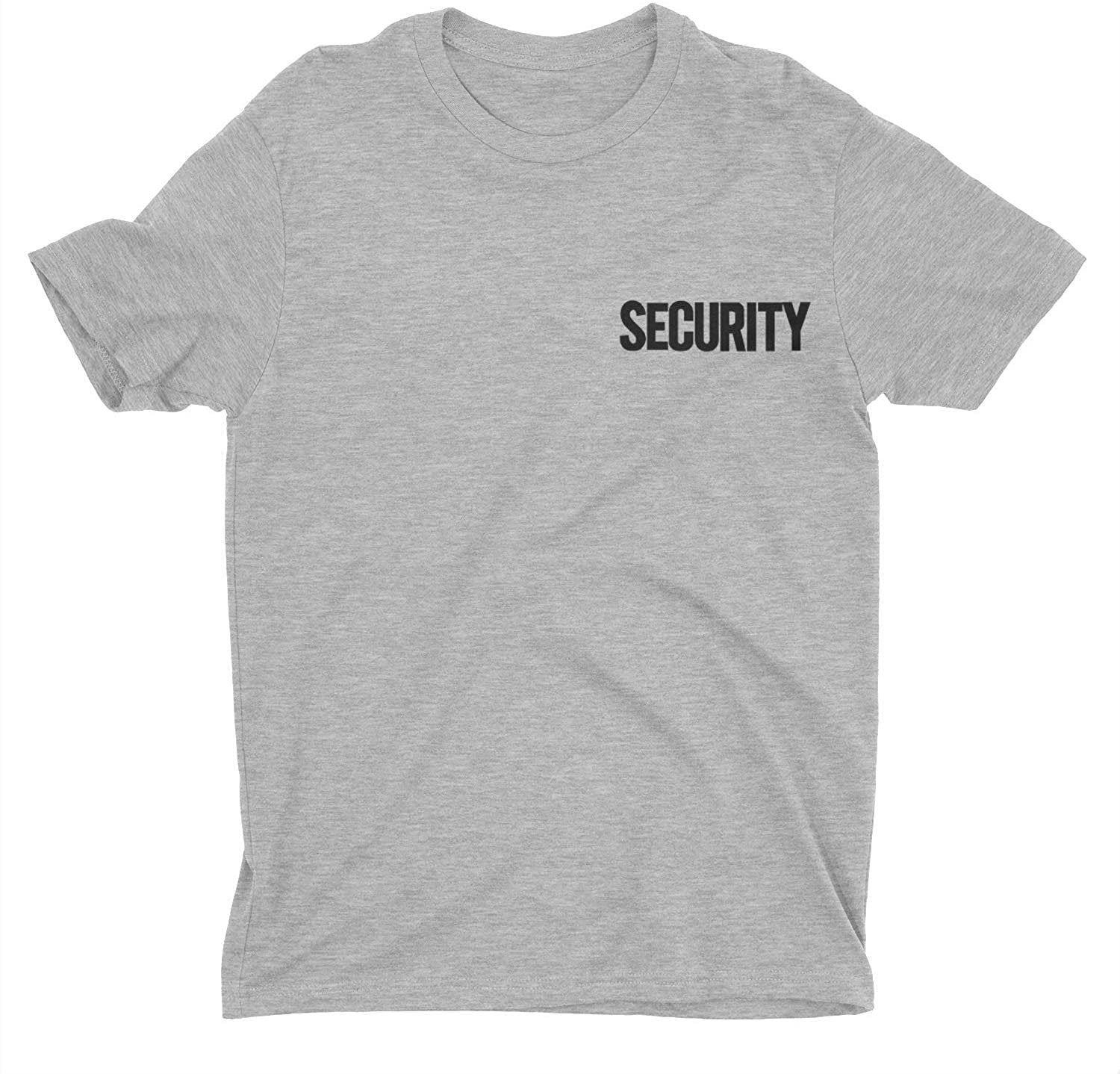 Men's Security T-Shirt (Premium Ringspun Cotton, Heather Gray/Black)