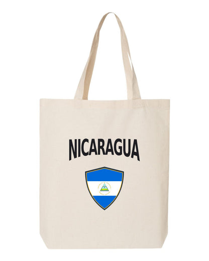 Nicaragua Soccer Tote Bag — Arched National Crest | NYC Factory