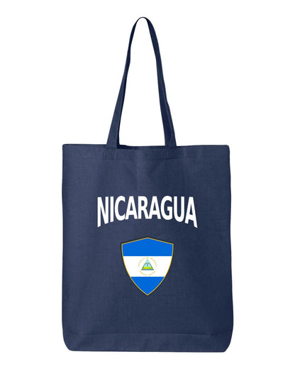 Nicaragua Soccer Tote Bag — Arched National Crest | NYC Factory