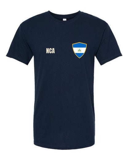 Nicaragua Soccer Tee — Retro National Crest | NYC Factory