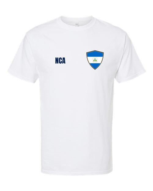 Nicaragua Soccer Tee — Retro National Crest | NYC Factory