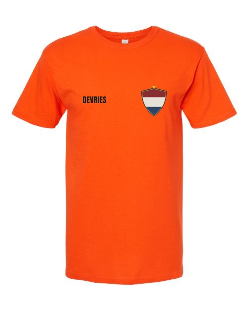 custom-crest-soccer-tee-2026 example NED front