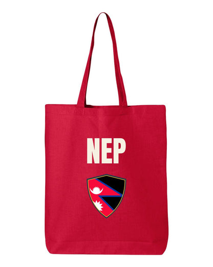 Nepal Soccer Tote Bag — National Crest Badge | NYC Factory