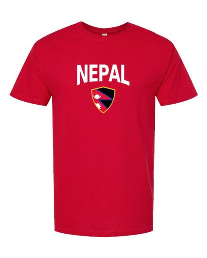 Nepal Arched Crest Soccer Tee — NYC Factory