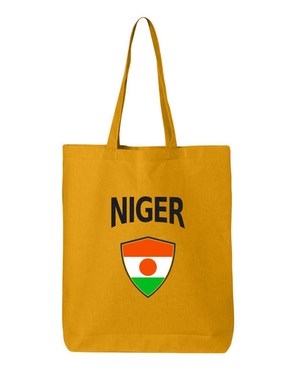 Niger Soccer Tote Bag — Arched National Crest | NYC Factory