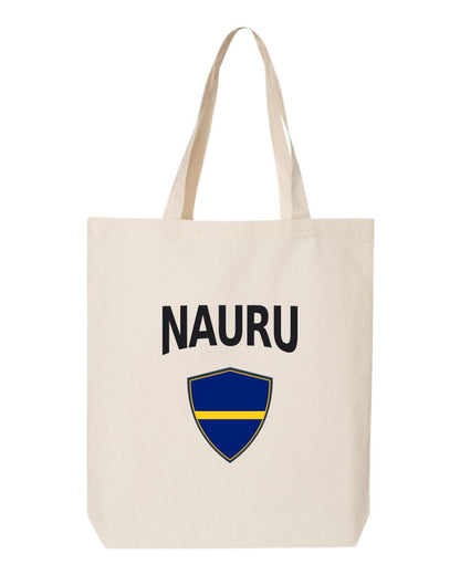 Nauru Soccer Tote Bag — Arched National Crest | NYC Factory