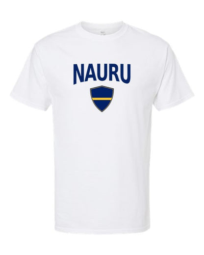 Nauru Arched Crest Soccer Tee — NYC Factory