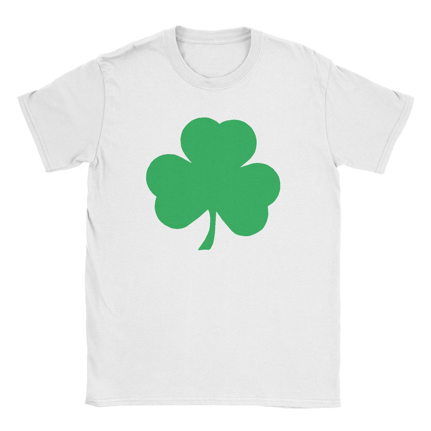 NYC FACTORY USA Screen Printed Shamrock Youth T-Shirt Distressed Tee Kids Irish Green