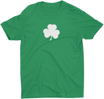 NYC FACTORY USA Screen Printed Shamrock Youth T-Shirt Distressed Tee Kids Irish Green