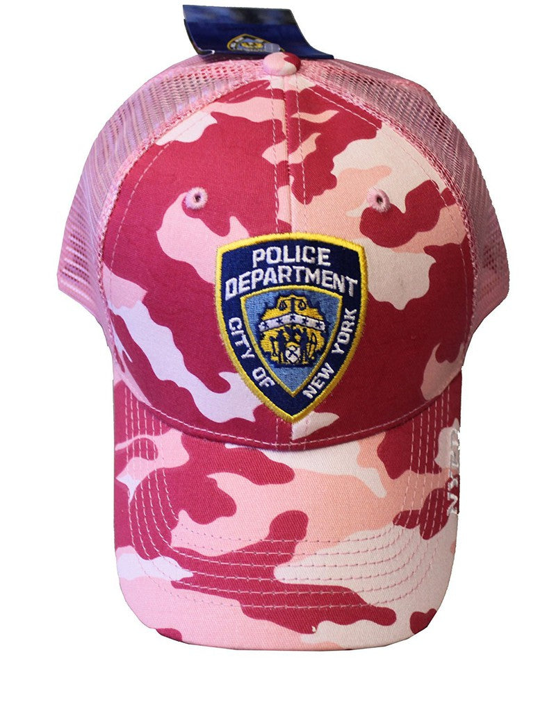 NYPD Baseball Hat New York Police Department Pink & Camo One Size