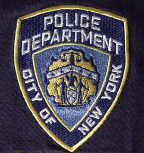 NYPD Zippered Hoodie Mens Sweatshirt Navy Blue Official