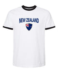 New Zealand 2026 Soccer Arched Crest Ringer Tee -- NYC Factory