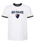 New Zealand 2026 Soccer Arched Crest Ringer Tee -- NYC Factory
