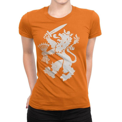 Netherlands Dutch Oranje Lion Ladies Tee Black Lions Womens Shirt