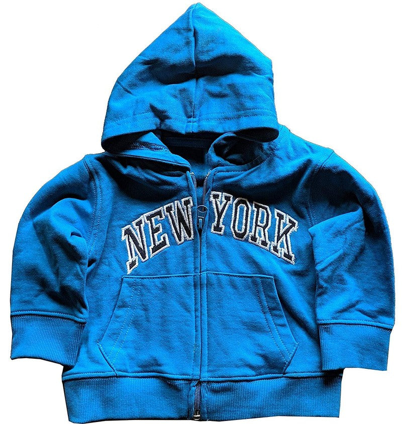 New York City Infant Baby Zippered Hoodies Sweatshirt NYC Gifts