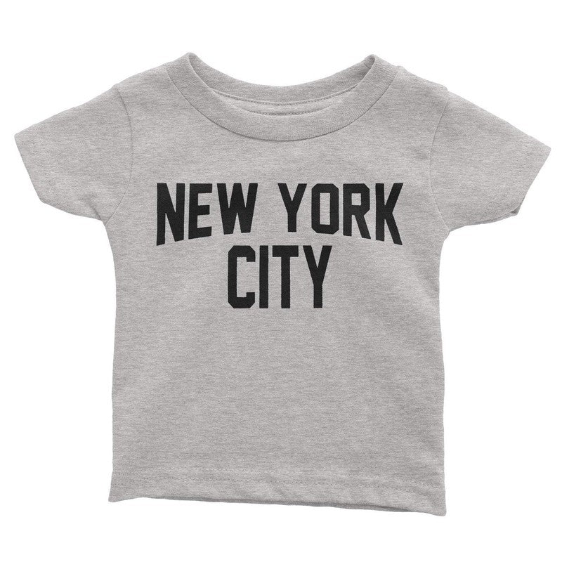 New York City Infant Tee Screen Printed Soft Cotton Baby T-Shirt