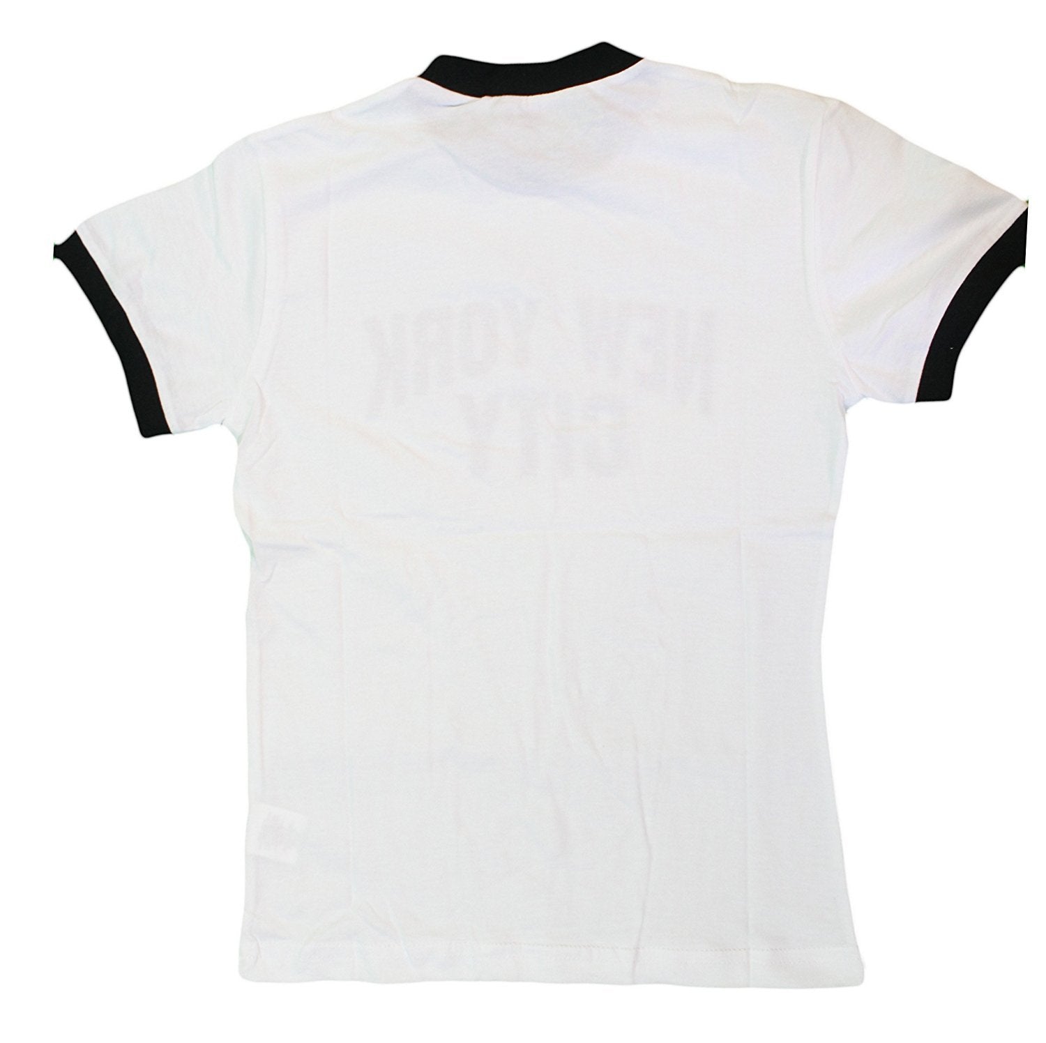 New York City Ringer Tee for Toddlers (White/Black)