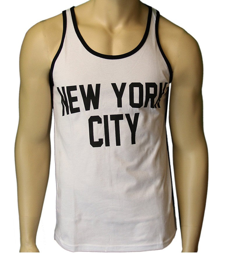 New York City Tank Top Screenprinted Ringer Lennon