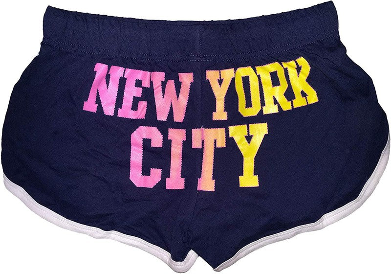 New York Summer Shorts Official Product Ladies Workout Yoga NYC Womens