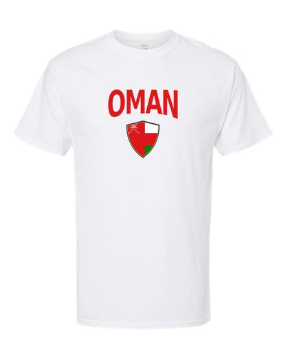 Oman Arched Crest Soccer Tee — NYC Factory