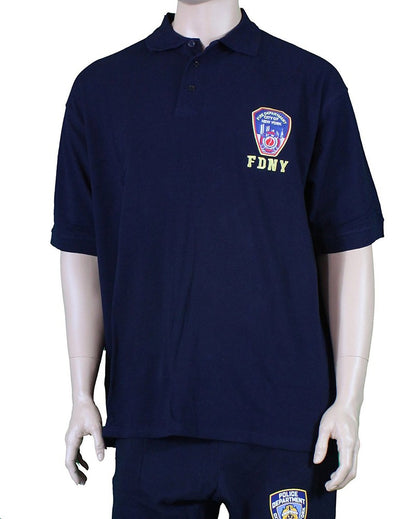 Official FDNY Navy Blue Polo Shirt - Men's - New York City Fire Department