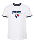 Panama 2026 Soccer Arched Crest Ringer Tee -- NYC Factory