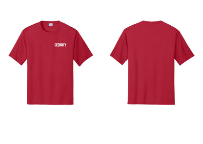 NYC Factory Men's Security Performance T-Shirt - Chest Only - Red