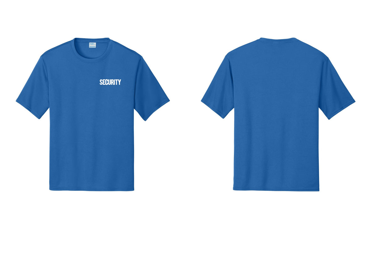 NYC Factory Men's Security Performance T-Shirt - Chest Only - Royal