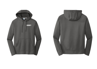 NYC Factory Men's Security Hooded Sweatshirt - Chest Only - Charcoal